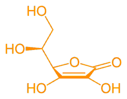 Estructura quimica del acido ascorbico